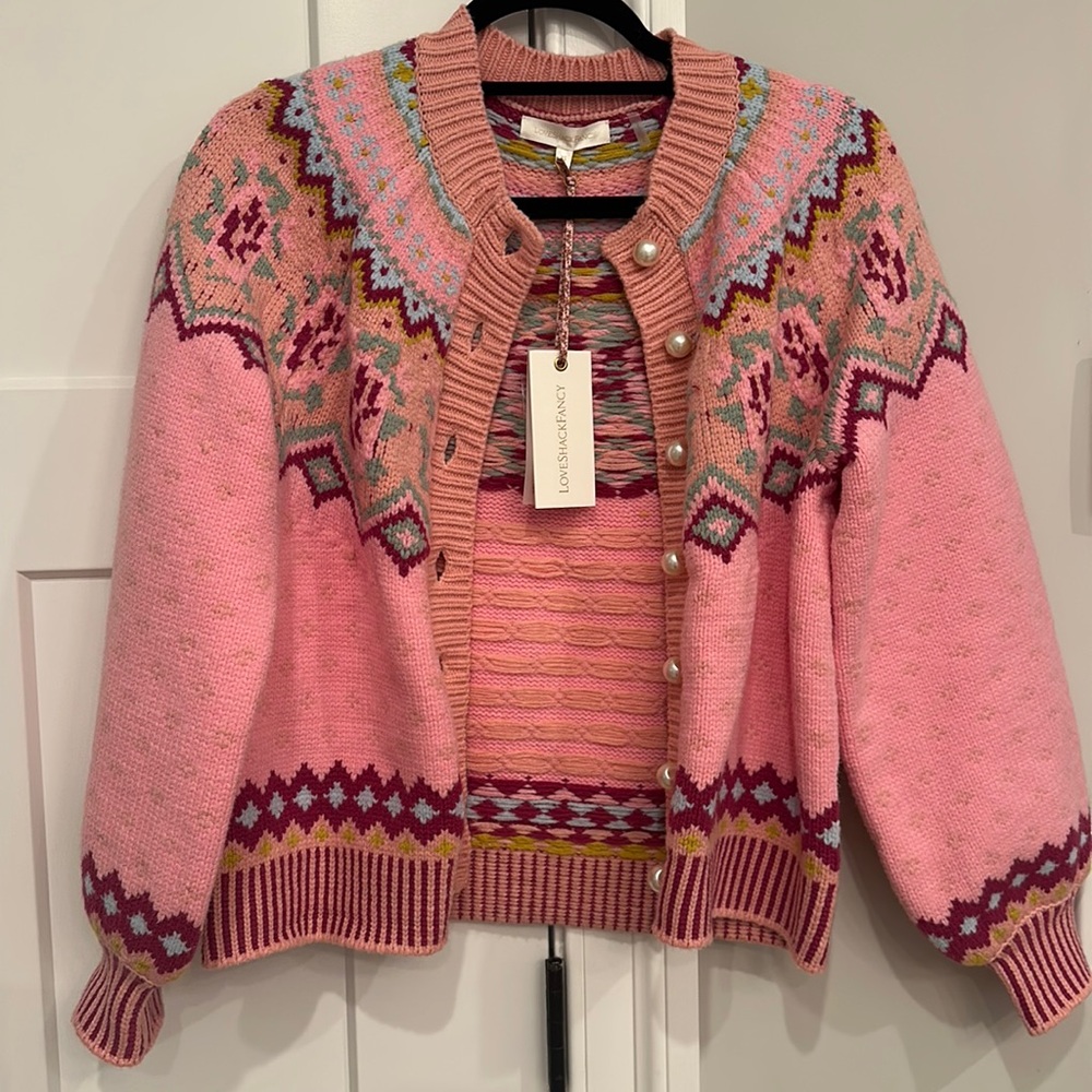 LoveShackFancy HoneyPie Cardigan. Size XS.